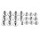 10pcs 8mm Sliver Chicago Screw Round Flat Head Stud Rivet Leather Decoration Bookbinding 9