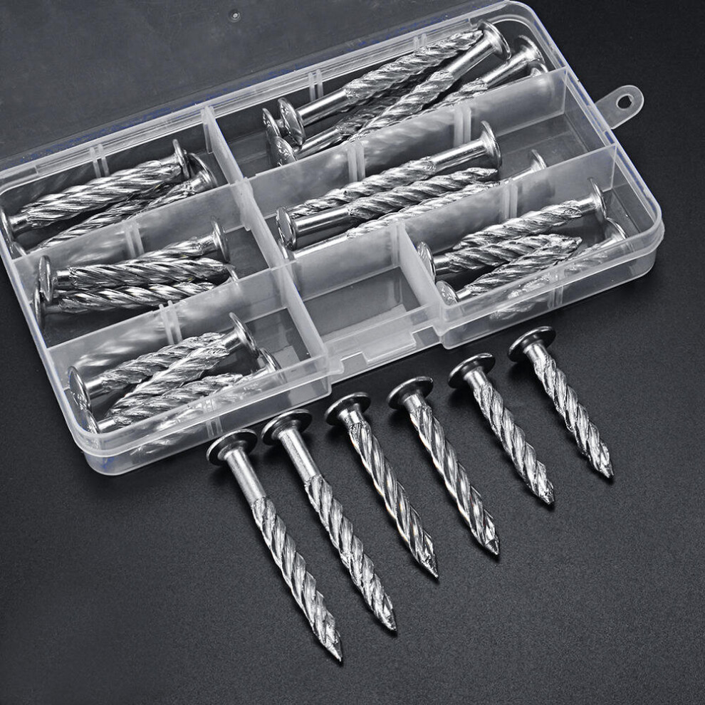 32Pcs Galvanized Threaded Nail Expansion Screw Nails Door Frame And Safety Speed Bump Fixing Pull Burst Nail 3654659123183