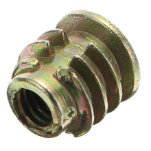 (8mm) 50Pcs M4ZN1 M4 Zinc Alloy Wood Furniture Hex Socket Drive Head Screw-in Threaded Insert Nut