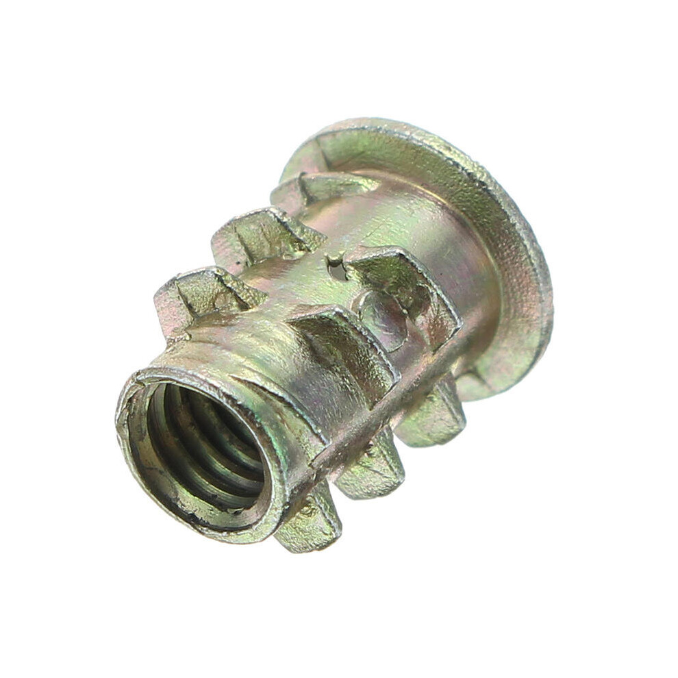 (10mm) 50Pcs M4ZN1 M4 Zinc Alloy Wood Furniture Hex Socket Drive Head Screw-in Threaded Insert Nut