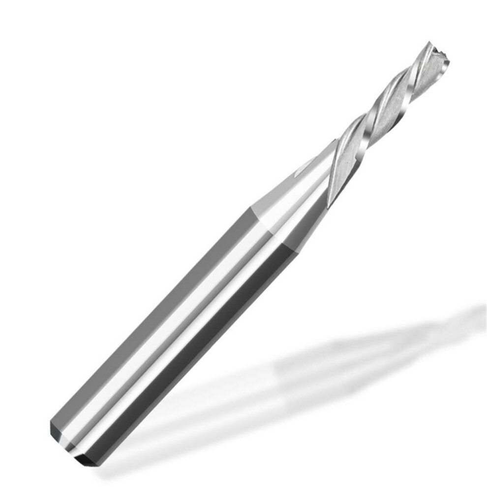 1Pc 1/4 Shank Milling Cutter 3 Flute Down Cut End Mill Carbide Tool Cutting Dia 1/8 Cnc Router Bit 6112211907444
