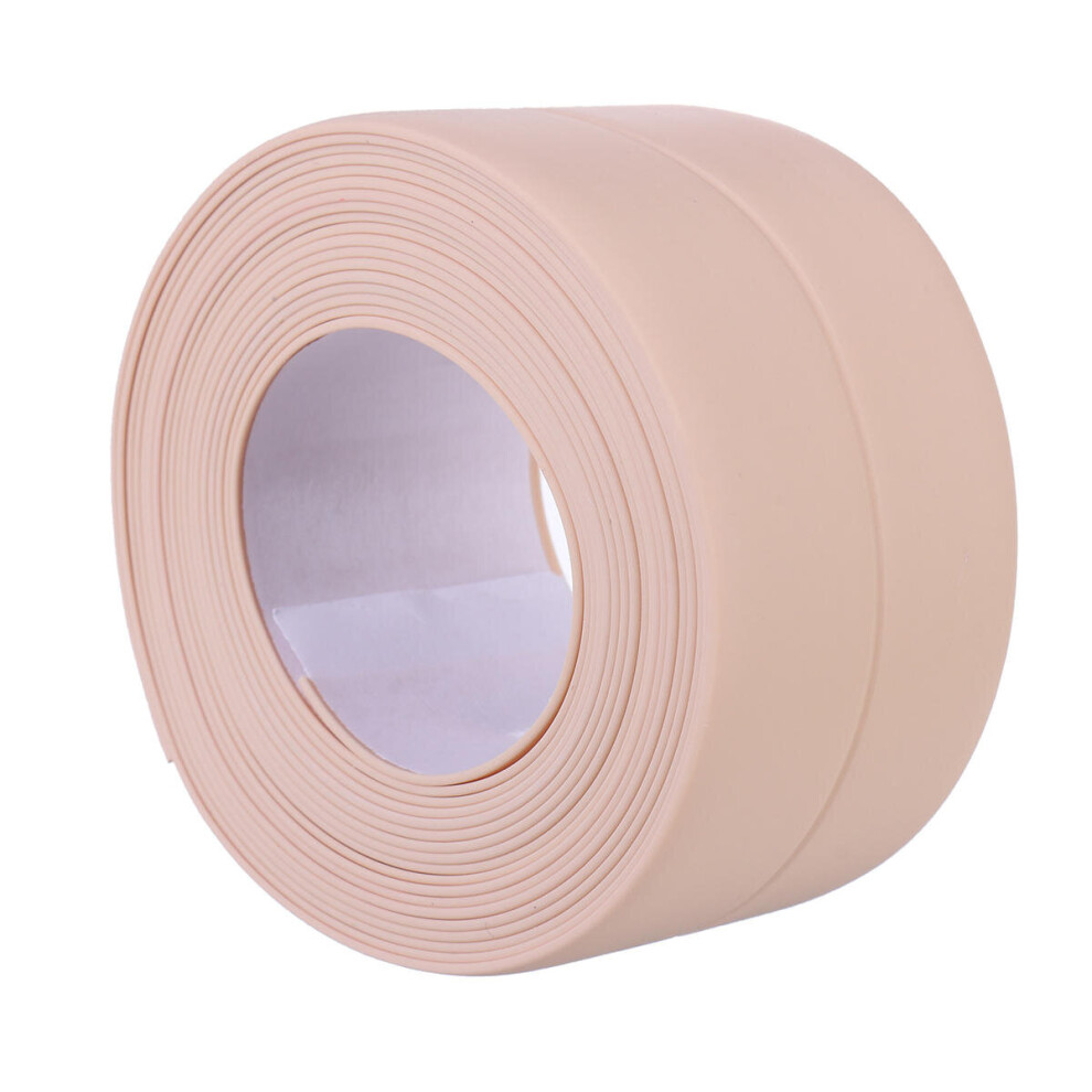 (Yellow) Waterproof Tape Kitchen Bathroom Toilet Sink Wall Corner Pvc Sealing Strip 3654659454416