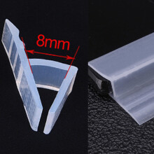 (8mm) 1M h-Shape Bath Shower Screen Door Window Water Sealing Strip Straight 6/8/10/12mm