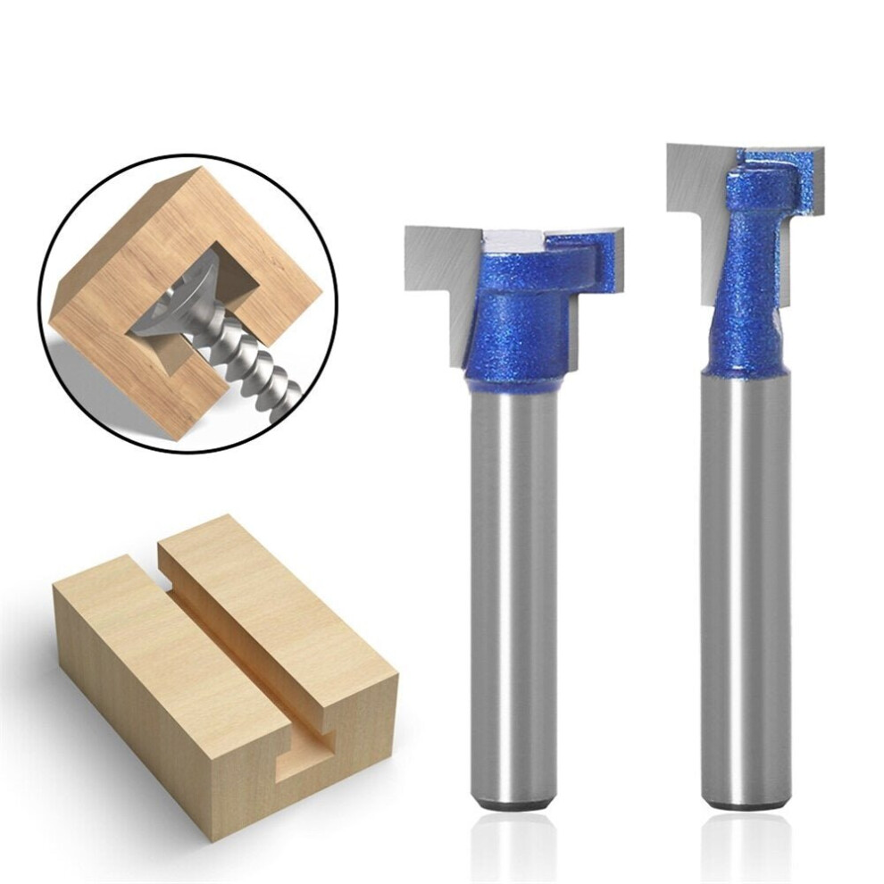 (C:1 X 6*7/16 Milling Cutter+1 X 6*5/8 Milling Cutter) 6MM Handle Key Screw Hole Photo Frame Hanging Engraving Milling Cutter