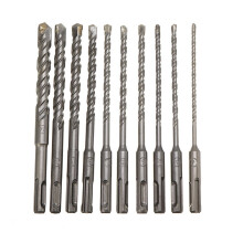 10Pcs 4-14mm Masonry Drill Bits Double SDS Plus Slot Electric Hammer Set 160mm Metal HSS For Drills Cutting