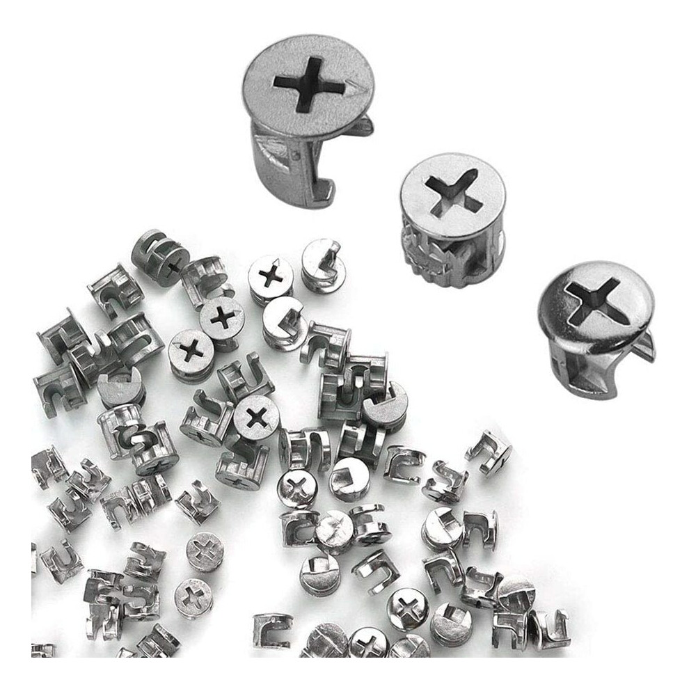 75Pcs Furniture Connecting Cam Fittings Furniture Connecting Fastener Lock Nut Assortment Kit 3654659102683