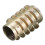5Pcs M10x25mm Hex Drive Screw In Threaded Insert For Wood Type E 5