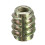 5Pcs M4x10mm Hex Drive Screw In Threaded Insert For Wood Type E 6