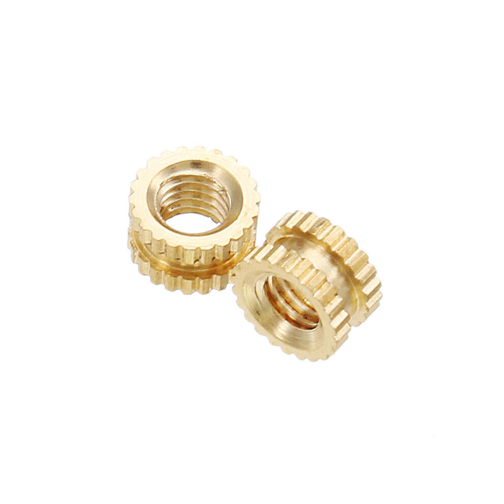 M3BN4 100pcs M3x3x5mm Metric Threaded Brass Knurl Round Insert Nuts