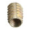 5Pcs M10x25mm Hex Drive Screw In Threaded Insert For Wood Type E 6