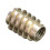 5Pcs M10x25mm Hex Drive Screw In Threaded Insert For Wood Type E 7