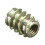 5Pcs M4x10mm Hex Drive Screw In Threaded Insert For Wood Type E 9