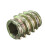 5Pcs M4x10mm Hex Drive Screw In Threaded Insert For Wood Type E 10