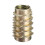 5Pcs M10x25mm Hex Drive Screw In Threaded Insert For Wood Type E 4