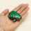 Funny Wind Up Jumping Frog Toy Clockwork Spring Tin Toy With Key 6