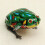 Funny Wind Up Jumping Frog Toy Clockwork Spring Tin Toy With Key 3