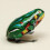 Funny Wind Up Jumping Frog Toy Clockwork Spring Tin Toy With Key 4