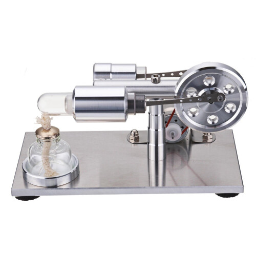 Hot Air Stirling Engine Model Generator STEAM DIY Physics Science Experiment Kit 2