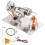Stainless Mini Hot Air Stirling Engine Motor Model Educational Toy Kit 2