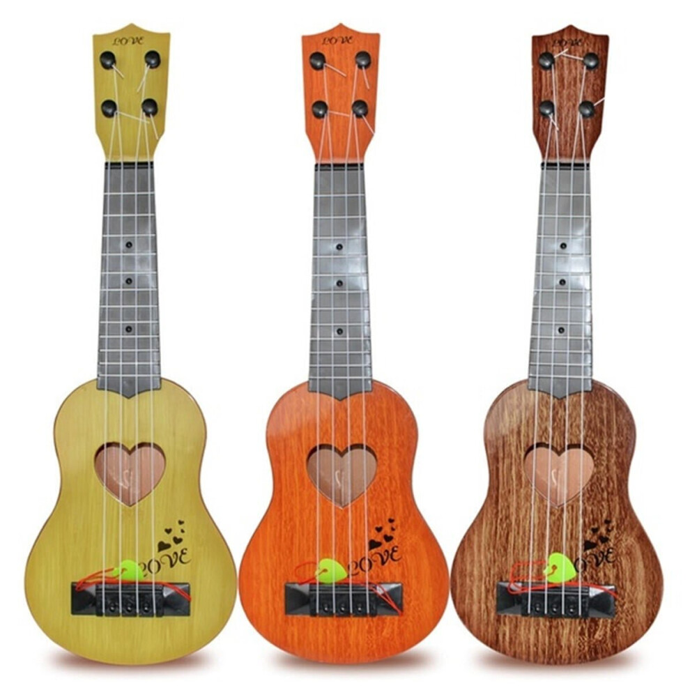 (Orange & L) Classical Ukulele Educational Musical Instrument Toy for Children Music Enlightenment