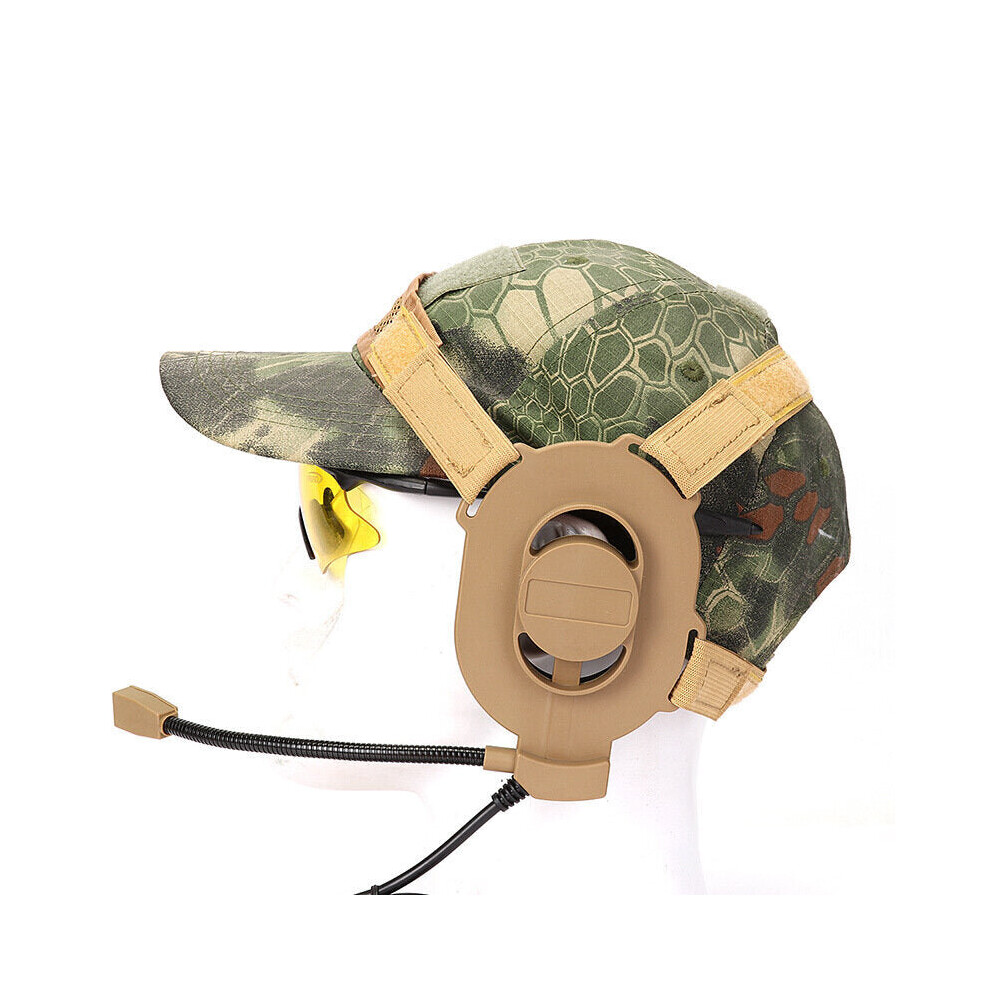 (Sand) Tactical Bowman Elite II Headset Earphone For Z-TAC Bowman Unilateral Headphone Airsoft Accessories