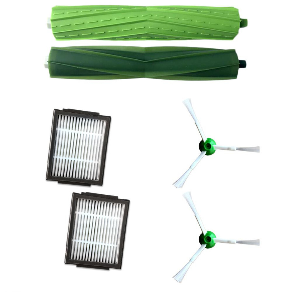 2pcs Hepa Filter Side Brush Roll for iRobot Roomba i7 E5 E6 Series Robot Vacuum Cleaner Replacement Spare Parts