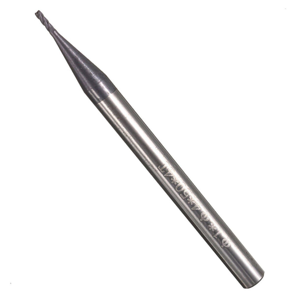 1Mm 4 Flutes End Mill Cutter 50Mm Length Tungsten Carbide Milling Cutter Cnc Tool 6112211908441