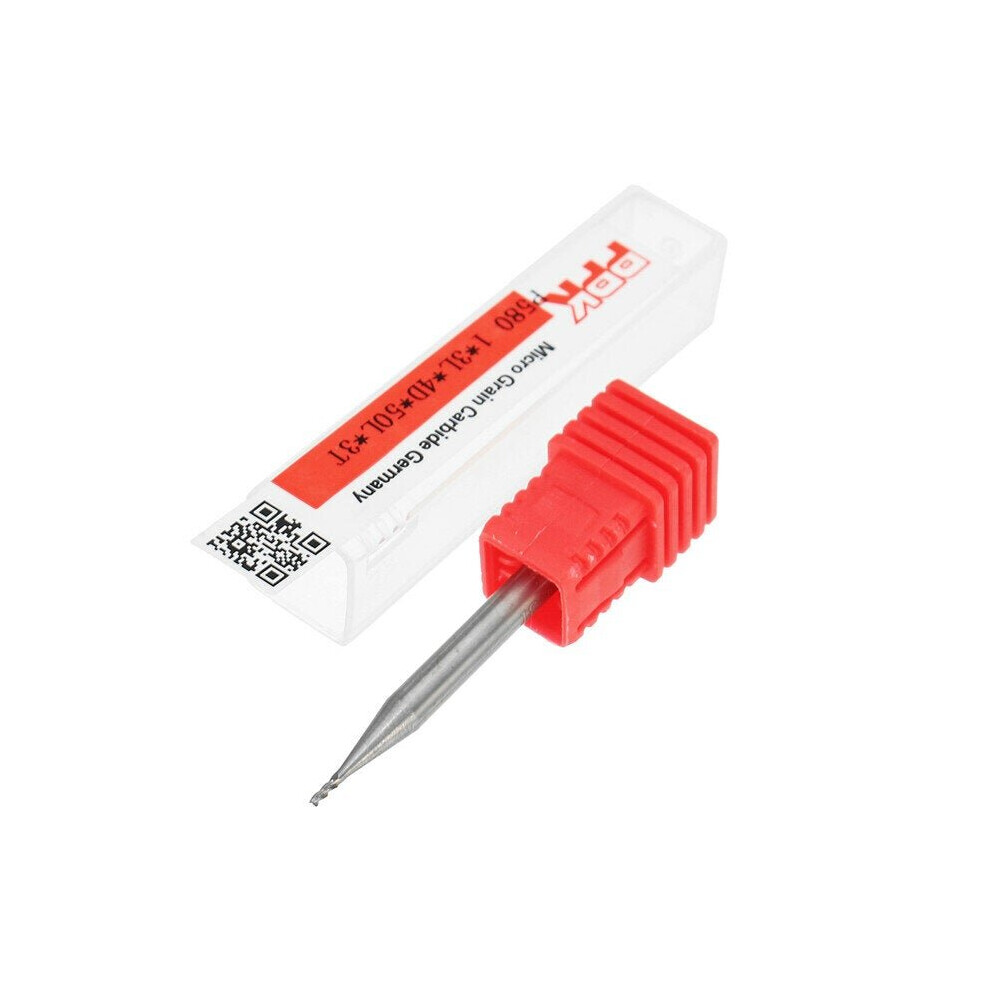 (1.0Mm) 1-8Mm Hrc58 3 Flutes End Mill Cutter Tungsten Carbide Cnc Milling Tool For Aluminum 6112211946382