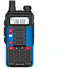(Blue) Baofeng BF UV10R 10W High Power USB Walkie Talkie 10 Watts VHF UHF Ham Radio Station UV-10R CB Radio Transmitter USB Transceiver