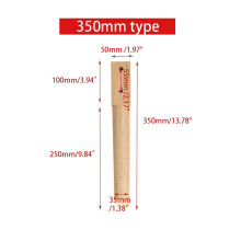 (350mm) 4PCS/SET Rubber Wooden Cone Furniture Legs Sofa Dining Table Chair Stool Parts