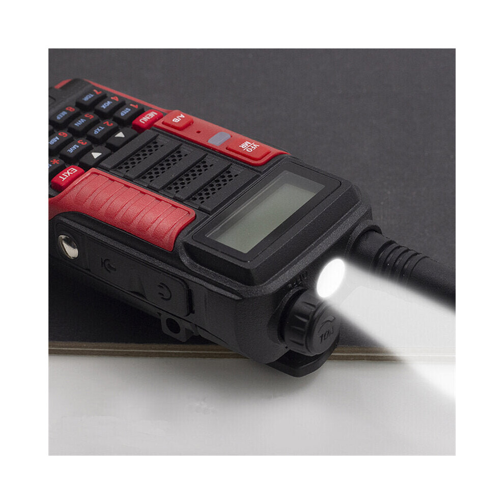 (Red) Baofeng BF UV10R 10W High Power USB Walkie Talkie 10 Watts VHF UHF Ham Radio Station UV-10R CB Radio Transmitter USB Transceiver