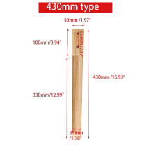 (430mm) 4PCS/SET Rubber Wooden Cone Furniture Legs Sofa Dining Table Chair Stool Parts