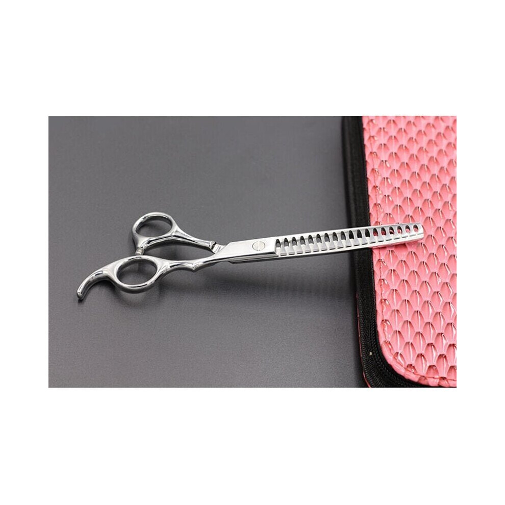 (Silver) Multicolor Professional Pet Dog Scissors Stainless Steel Thinning Cutting Shears Cats Dogs Grooming Scissors Hair Trimming Tools