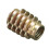 5Pcs M8x20mm Hex Drive Screw In Threaded Insert For Wood Type E 7