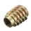 5Pcs M8x20mm Hex Drive Screw In Threaded Insert For Wood Type E 5