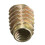 5Pcs M8x20mm Hex Drive Screw In Threaded Insert For Wood Type E 6