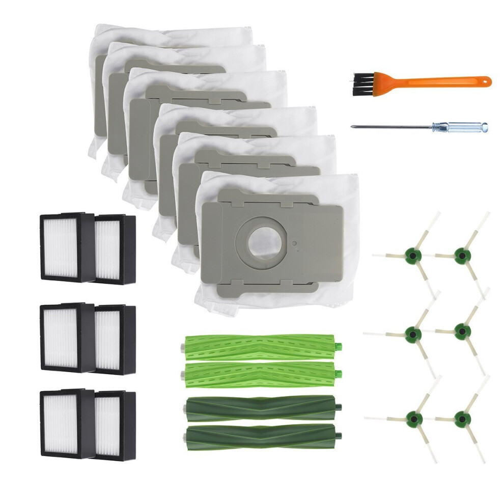 24pcs Replacements for iRobot Roomba E5 E6 i7 Vacuum Cleaner Parts Accessories