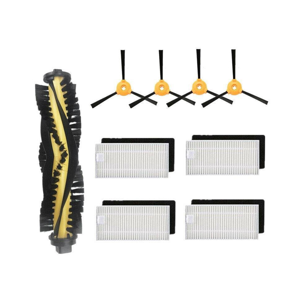 9pcs Replacements for Ecovacs Deebot N79S N79 Vacuum Cleaner Parts Accessories Main Brush*1 Side Brushes*4 HEPA Filters*4