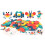 180 Pcs Colorful Creative Multi-Shape Puzzle Develop Thinking Ability Educational Toy with Bag for Kids Gift 4