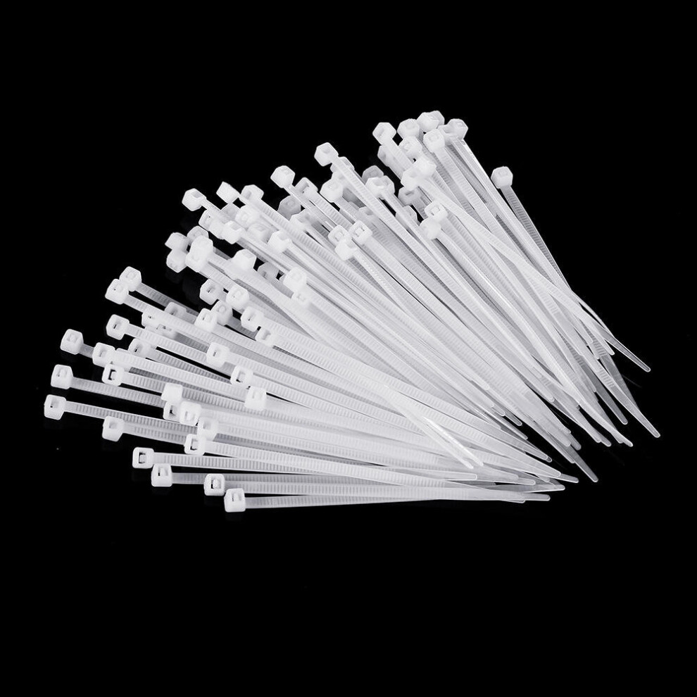 (15cm) Nylon 1000Pcs 3mm 8/10/12/15cm White Nylon Self-locking Cable Tie Zip Ties Strong Tensile Strength