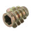 5Pcs M5x13mm Hex Drive Screw In Threaded Insert For Wood Type E 8