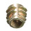 5Pcs M6x10mm Hex Drive Screw In Threaded Insert For Wood Type E 7