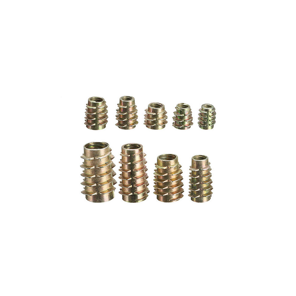 5Pcs M5x10mm Hex Drive Screw In Threaded Insert For Wood Type E