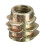 5Pcs M6x10mm Hex Drive Screw In Threaded Insert For Wood Type E 5