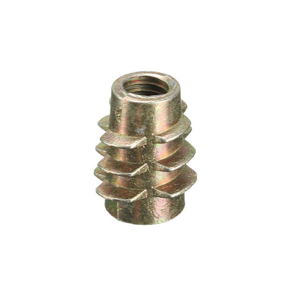 5Pcs M5x13mm Hex Drive Screw In Threaded Insert For Wood Type E