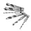 6pcs HSS 4241 Woodworking Drill Bits Set 1/4 Inch Quick Change Hex Shank Stubby Bit 4