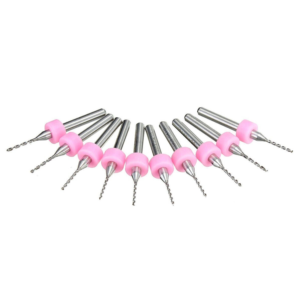 10pcs 1.0mm Carbide Micro PCB Drill Bit CNC Jewelry Rotary Tool For PC Boards