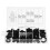 180pcs Rubber Ring Grommet Assortment Kit Electrical Wiring Gasket Firewall Hole Case 3