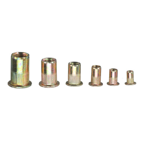 175Pcs Mixed Zinc Plated Threaded Rivnuts Blindnuts Nutserts M3-M10 Insert Rivet Nut Assortment Kit 2