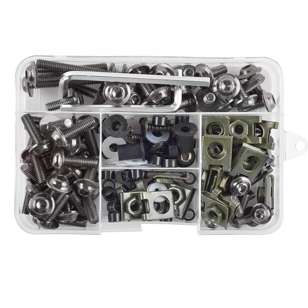 177Pcs/Set Cnc Alloy M6 M5 Fairing Bolts Kit Bodywork Screws Nut For Motorcycle 3654659460356